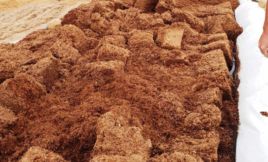 Buffering peat